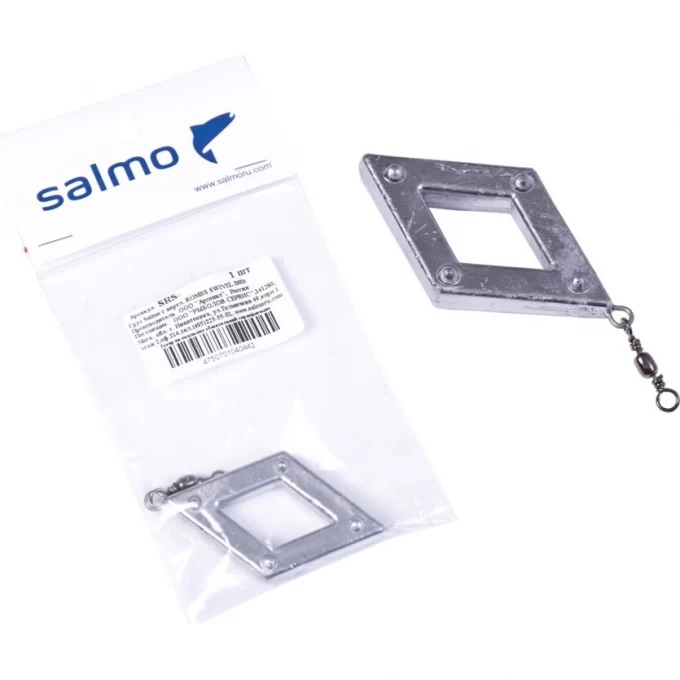 Груз SALMO с вертлюгой Rombs Swivel 155г SRS-155 Груз SALMO с вертлюгой Rombs Swivel 155г SRS-155
