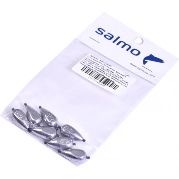 Груза SALMO Bullet на силиконовой трубке 09.0 7Шт SBUS-0090 Груза SALMO Bullet на силиконовой трубке 09.0 7Шт SBUS-0090